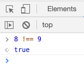 inequality operator